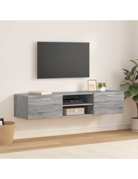Mobile TV Grigio sonoma 150 x 39 x 30 cm Legno multistrato