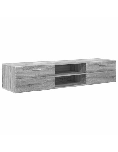 Mobile TV Grigio sonoma 150 x 39 x 30 cm Legno multistrato