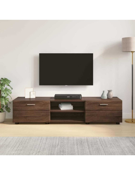 Mobile TV Rovere marrone 150 x 39 x 30 cm Legno multistrato