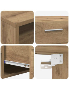 Mobile TV rovere artigianale 150 x 39 x 30 cm Legno multistrato 2