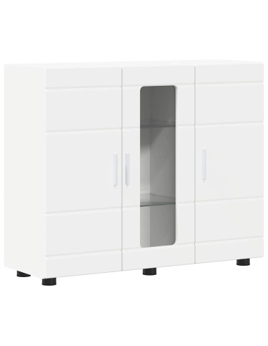 Credenza con porta Bianco 55.5 x 29 x 100 cm Legno multistrato