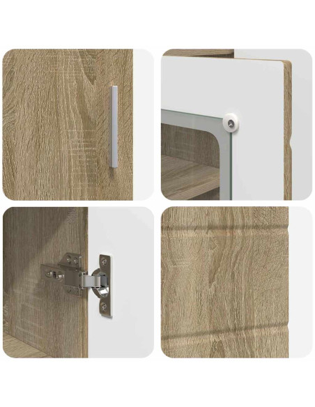 Credenza rovere sonoma 55.5 x 29 x 100 cm Legno multistrato