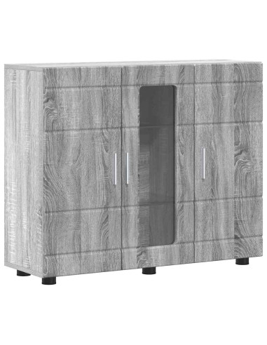 Credenza Grigio sonoma 55.5 x 29 x 100 cm Legno multistrato