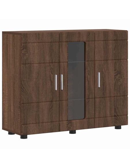 Credenza Rovere marrone 55.5 x 29 x 100 cm Legno multistrato