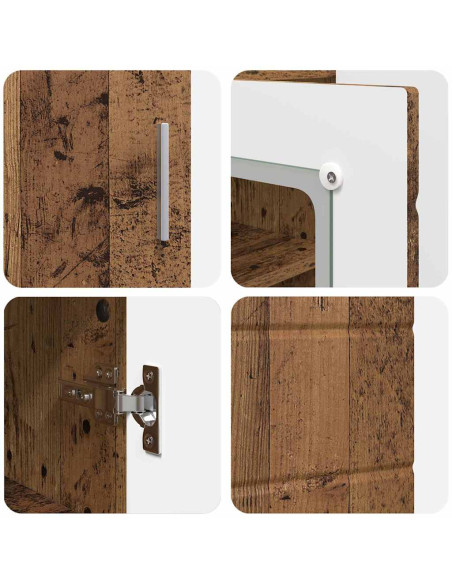 Credenza Legno vecchio 55.5 x 29 x 100 cm Legno multistrato