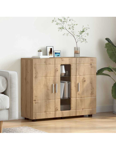 Credenza con lo scaffale rovere artigianale 55.5 x 29 x 100 cm