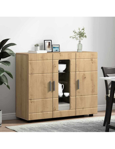 Credenza con lo scaffale rovere artigianale 55.5 x 29 x 100 cm