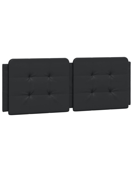 Cuscino Testiera Nero 137 cm in Similpelle