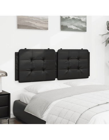 Cuscino Testiera Nero 137 cm in Similpelle