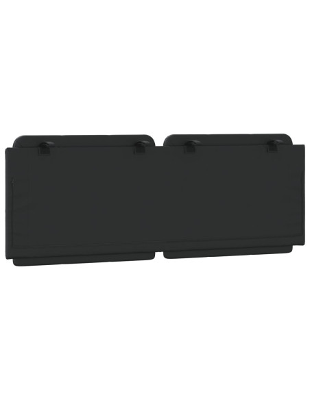 Cuscino Testiera Nero 137 cm in Similpelle