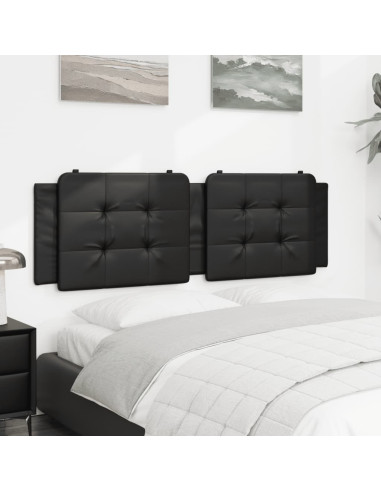 Cuscino Testiera Nero 152 cm in Similpelle