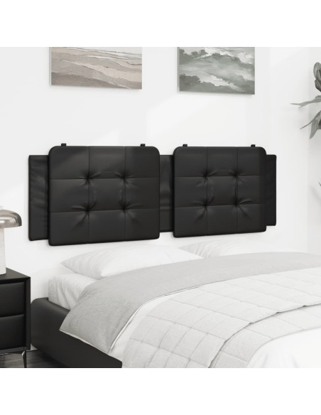 Cuscino Testiera Nero 152 cm in Similpelle