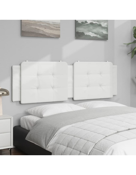 Cuscino Testiera Bianco 152 cm in Similpelle