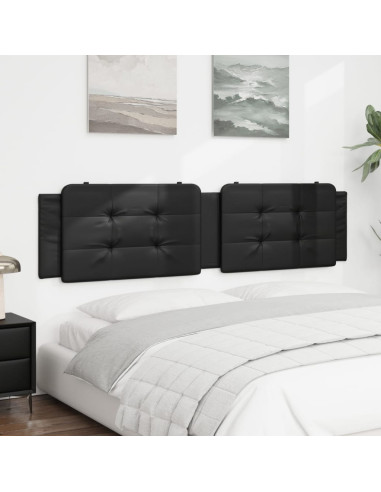 Cuscino Testiera Nero 193 cm in Similpelle
