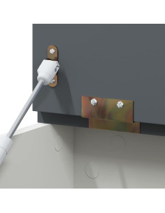 Scatola per Giocattoli Grigio e bianco 73 x 33 x 55 cm 2