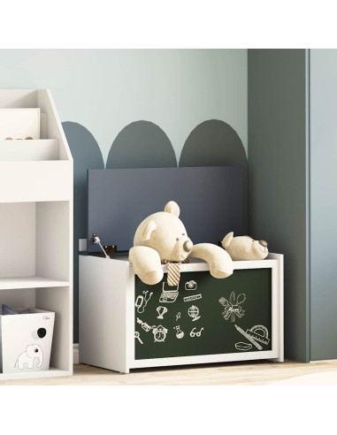 Scatola per Giocattoli Grigio e bianco 73 x 33 x 55 cm