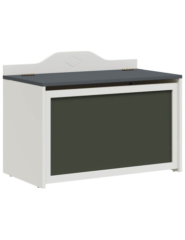 Scatola per Giocattoli Grigio e bianco 73 x 33 x 55 cm