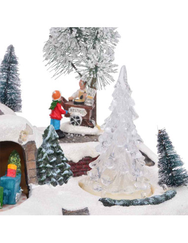 Decorazione Natalizia da Tavolo Multicolore 23.5 x 16 x 18.5 cm