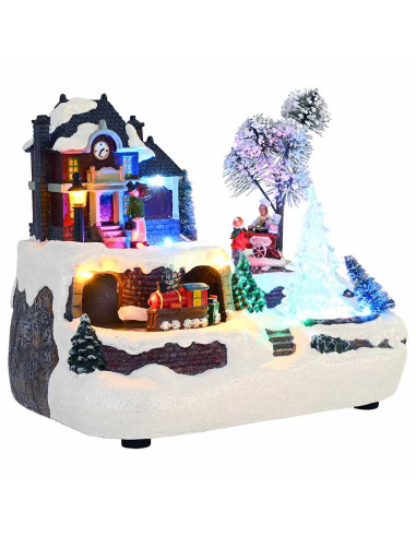 Decorazione Natalizia da Tavolo Multicolore 23.5 x 16 x 18.5 cm