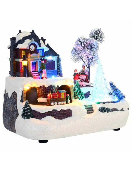 Decorazione Natalizia da Tavolo Multicolore 23.5 x 16 x 18.5 cm