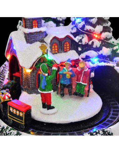 Decorazione Natalizia da Tavolo Multicolore 16 x 16 x 19 cm