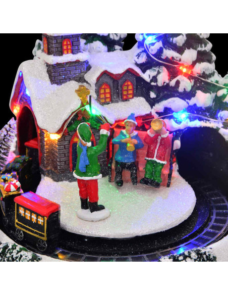 Decorazione Natalizia da Tavolo Multicolore 16 x 16 x 19 cm