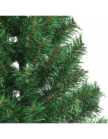 Albero di Natale artificiale preilluminato Verde 210 cm PVC