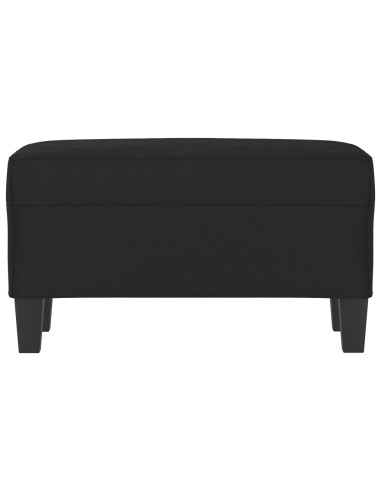 Panca Nera 70x35x41 cm in Microfibra