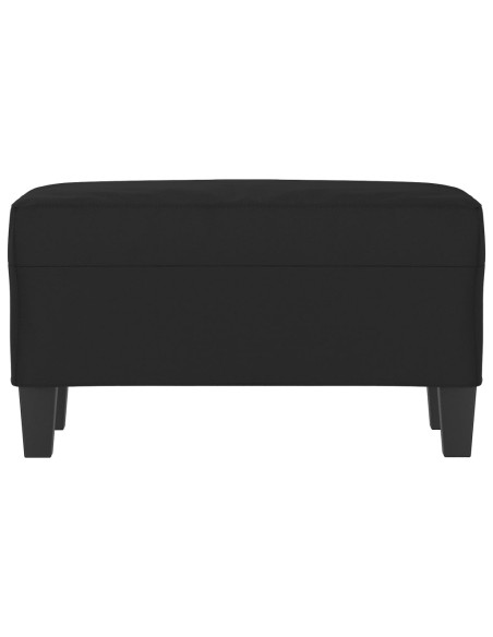 Panca Nera 70x35x41 cm in Microfibra