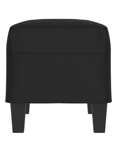 Panca Nera 70x35x41 cm in Microfibra