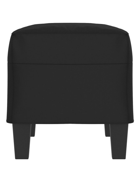 Panca Nera 70x35x41 cm in Microfibra