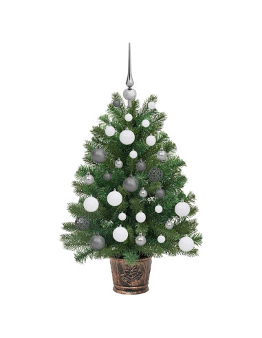 Albero di Natale artificiale con 150 LED Verde 95 cm PE e PVC
