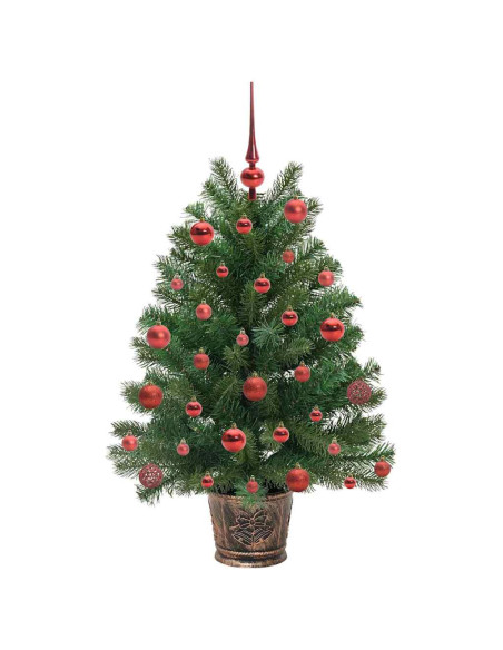 Albero di Natale artificiale con 150 LED Verde 95 cm PE e PVC