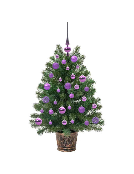 Albero di Natale artificiale con 150 LED Verde 95 cm PE e PVC