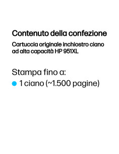 HP Cartuccia originale inchiostro ciano ad alta capacità 951XL 2