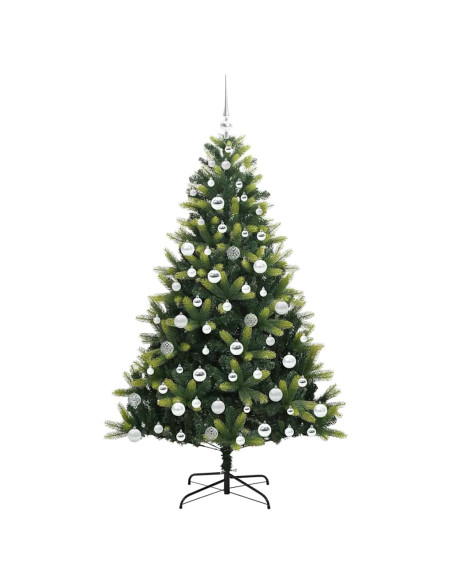 Albero di Natale Artificiale Pieghevole con 300 LED 180 cm