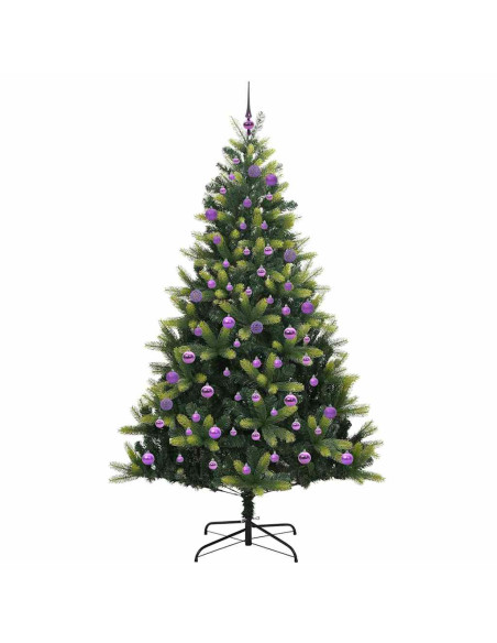 Albero di Natale Artificiale Pieghevole con 300 LED 180 cm