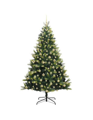 Albero di Natale Artificiale a Cerniera con 300 LED Verde