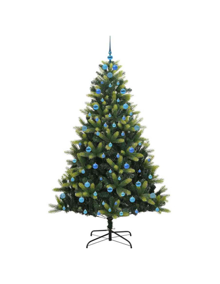 Albero di Natale Artificiale Pieghevole con 300 LED 210 cm