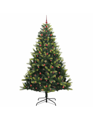 Albero di Natale Artificiale a Cerniera con 300 LED 240 cm
