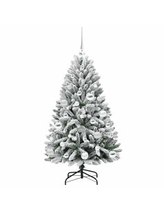 Albero di Natale artificiale Verde e Bianco 120 cm