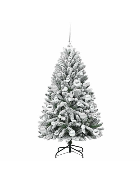 Albero di Natale artificiale Verde e Bianco 120 cm