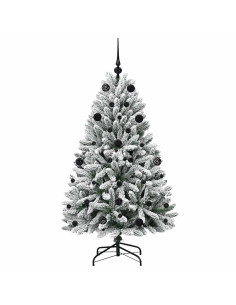 Albero di Natale artificiale Verde e Bianco 150 cm