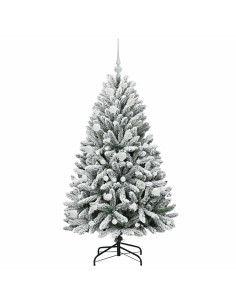 Albero di Natale artificiale Verde e Bianco 150 cm