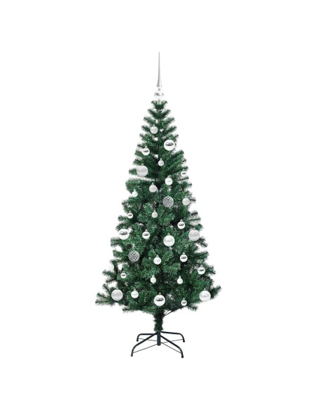 Albero di Natale artificiale con luci integrate Verde 150cm
