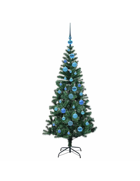 Albero di Natale artificiale con luci integrate Verde 150cm