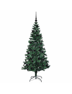 Albero di Natale artificiale con luci integrate Verde 180 cm
