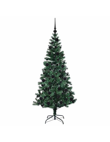 Albero di Natale artificiale con luci integrate Verde 180 cm