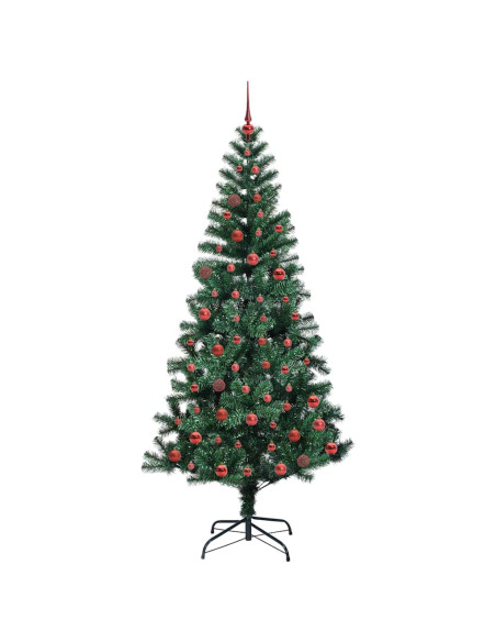 Albero di Natale artificiale con luci integrate Verde 210 cm