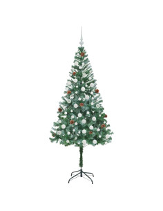 Albero di Natale artificiale Verde 180 cm PVC e Acciaio